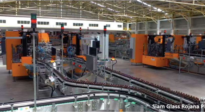 Siam Glass recently installed Tiama's equipment at its Rojana plant.