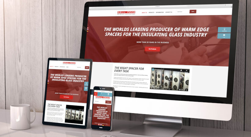 Rolltech updates website and app for insulating glass industry