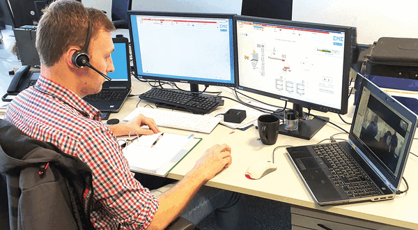 EME help remote commission of batch plant in Chile