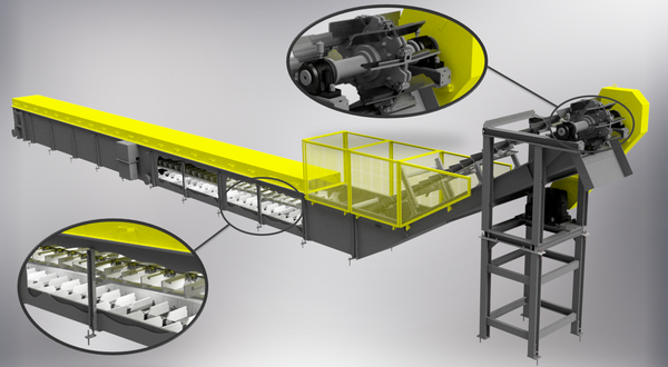 EME supplies two single-chain scraper conveyors to O-I