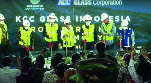 KCC Glass breaks ground on greenfield Indonesian float glass plant