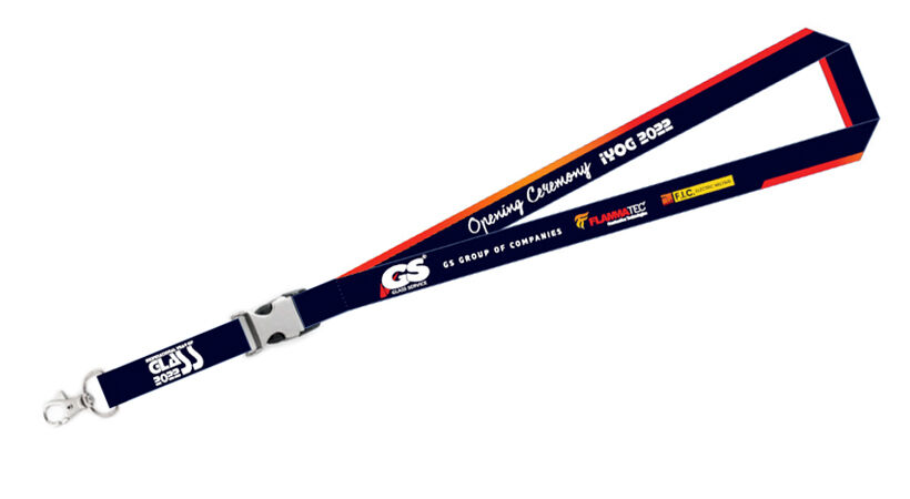 IYOG sponsor Glass Service has designed Opening Ceremony lanyards for the event.