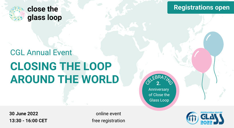 You can now register for Close the Glass Loop's two-year anniversary event on 30 June.