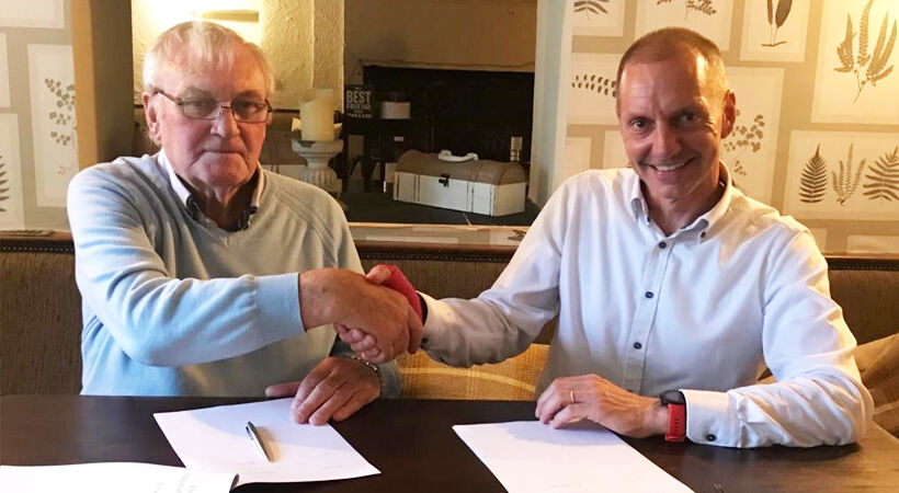 CelSian CEO Harmen J. Kielstra (right) met with FGC founder David Hilton (left) this Wednesday (8th June).