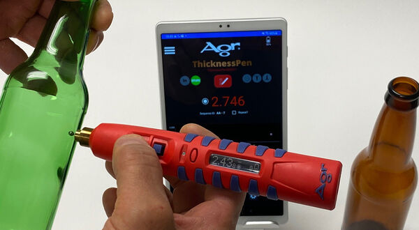 Agr International unveils the ThicknessPen for container glass industry
