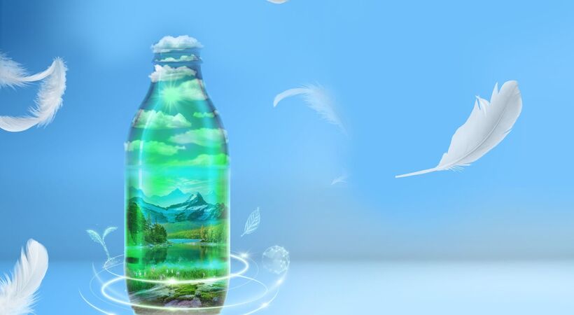 Sisecam said the mineral water glass bottle had 15% less production-based carbon dioxide concentration.