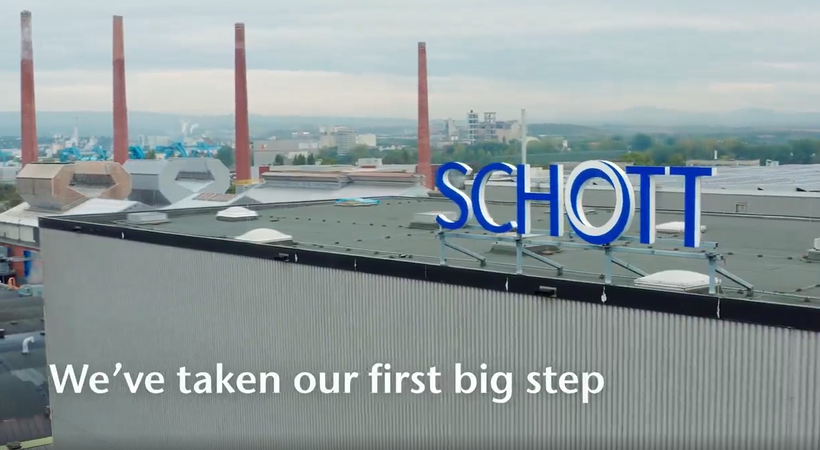 R&D experts will gradually increase the ratio of hydrogen in the melt up to 35% at Schott's headquarters in Mainz, Germany.