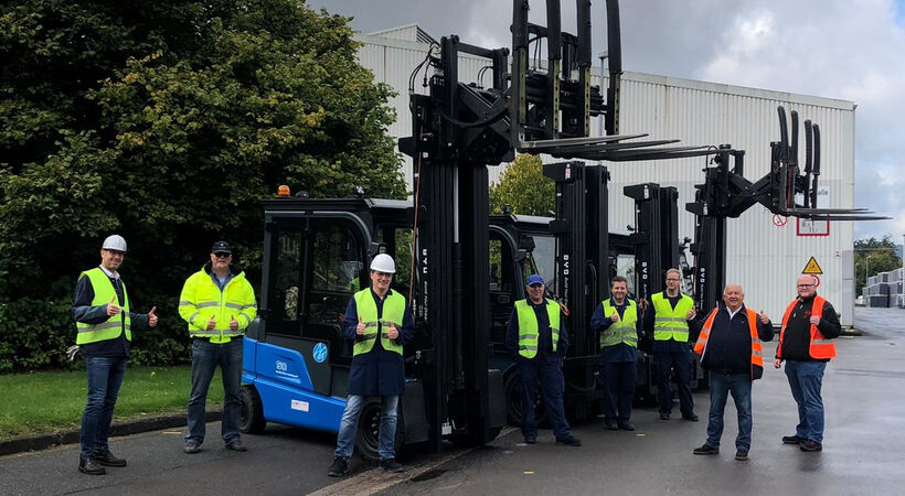 Ardagh Glass has replaced its diesel powered forklifts with electric ones at its production facility in Bad Munder, Germany.