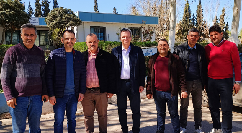 Falorni Tech’s Commercial Director, Andrea Zucconi (4), and Technical Director, Biagio Bifano (2), visited the NOVER plant to conduct a furnace survey. [Image: Falorni Tech.]