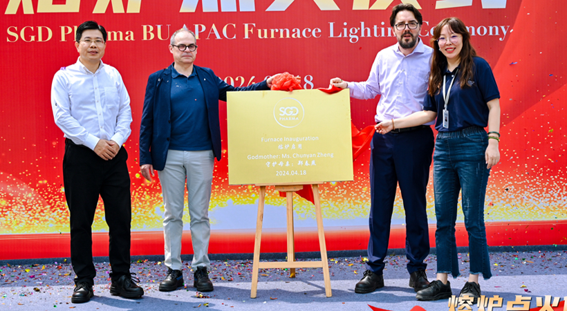 SGD Pharma lights Chinese glass manufacturing furnace