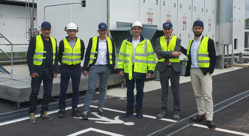 Fives and Lhyfe teams, at the Lhyfe Bessières site (Occitanie), for the signing of the Memorandum of Understanding.