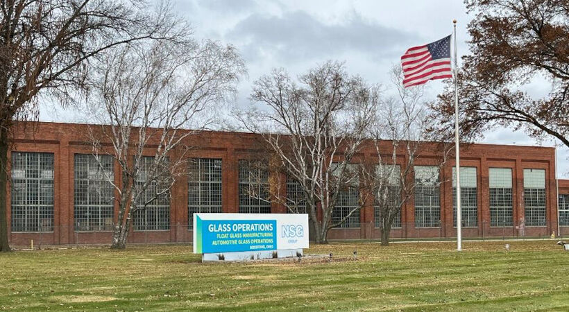 The conversion of the Rossford, OH, USA facility (above) into a solar glass plant was making good progress, reported NSG.