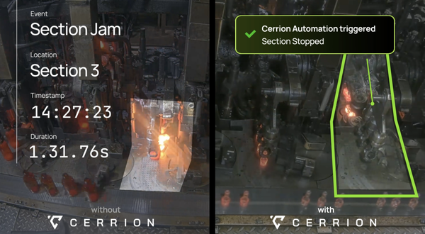 Emhart and Cerrion collaborate on AI glass industry technology