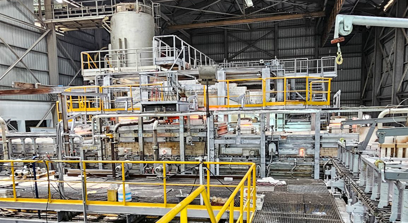 Horn replaced the existing furnace at Sotuver's glass production site in Tunisia, North Africa. [Photo: Horn Glass Industries]