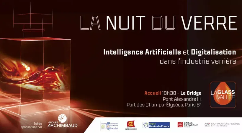 The Night of Glass takes place in Paris on December 3 and will discuss Artificial Intelligence in glass manufacturing.