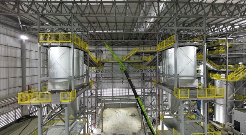 Construction at the new Ambev glass container manufacturing facility in Carambeí, Brazil has already started.