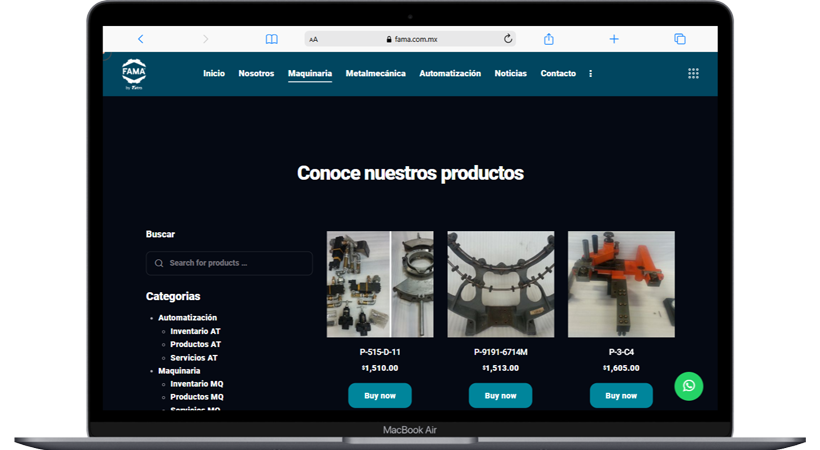 The store provides access to FAMA’s inventory of over 3,000 products.