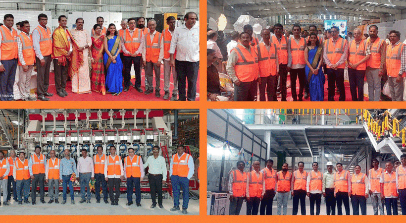 SNJ India Glasses' 230 tonnes/day furnace was ignited on Wednesday this week to produce glass in flint, green and amber colours.