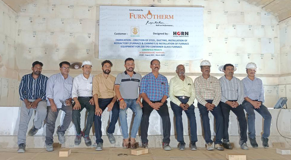 Furnotherm completes SNJ India glass furnace project