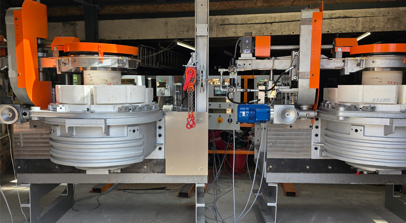 A feeder job at D A Oldfield's new workshop.