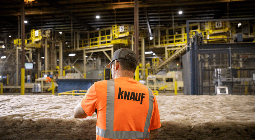 Knauf Insulation's fiberglass manufacture will be formaldehyde-free next month.