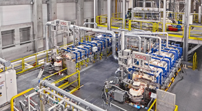 Sorg's all-electric furnace (type VSM) at the Heinz-Glas facility in Działdowo, Poland.