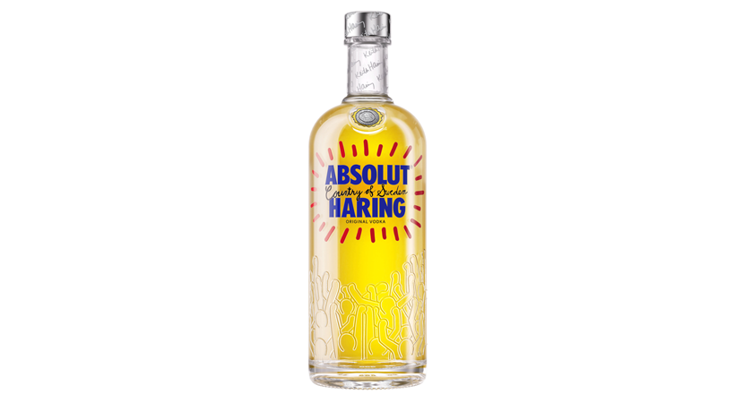 The Absolut Haring bottle, produced by Ardagh, contains over 60% recycled glass content.