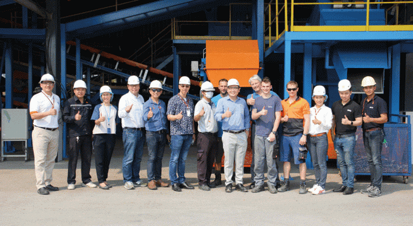 Zippe supplies post-consumer glass recycling plant to Siam Cullet