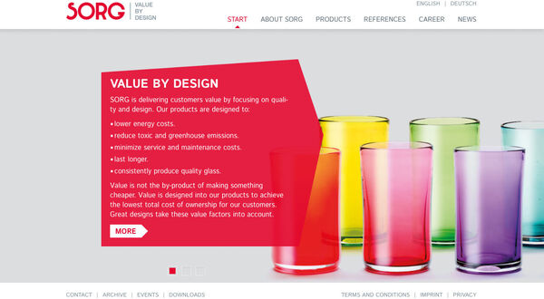Sorg relaunches website with new corporate design