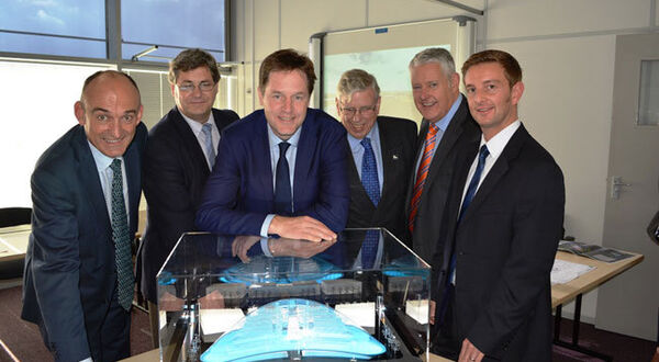 Nick Clegg visits British Glass Academy site