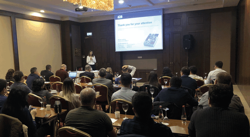 Over 50 visitors attended the training session at the International Glass Conference in Istanbul