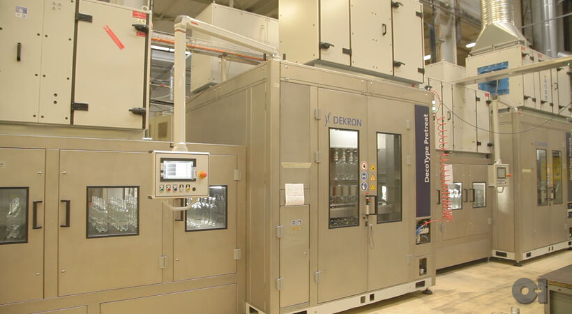 The digital printing machine installed at the O-I Innoval site
